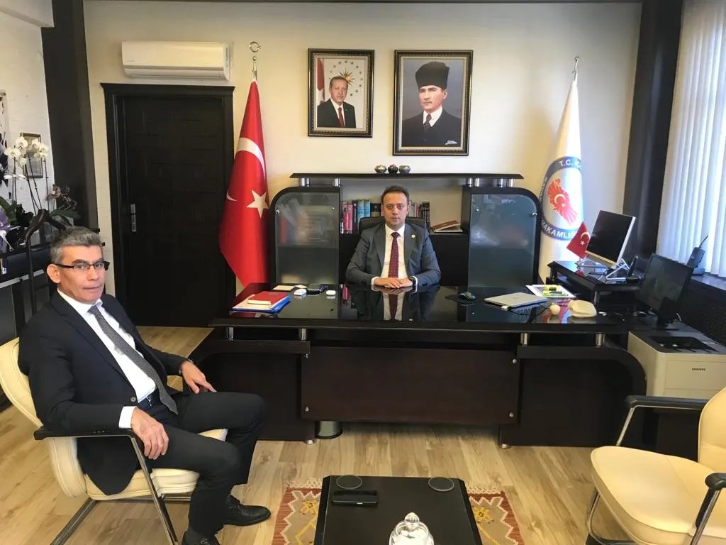Kavak Ziraat Bankası Şube Müdürü, Sayın Kaymakamımızı Makamında Ziyaret Etti